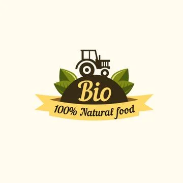 Set of badges and labels elements for organic, drink Stock Illustration