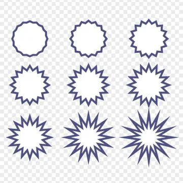 Set of badges - Big set of vector graphic circle frames for design Illustrazione stock