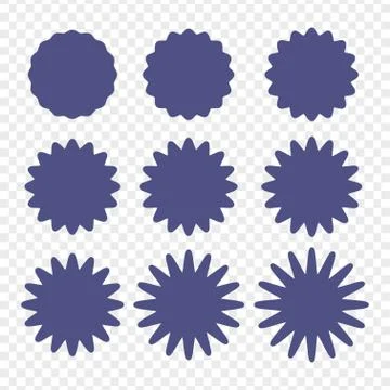 Set of badges - Big set of vector graphic circle frames Illustrazione stock