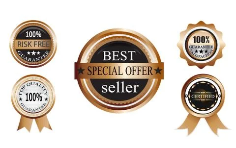 Set of badges Stock Illustration