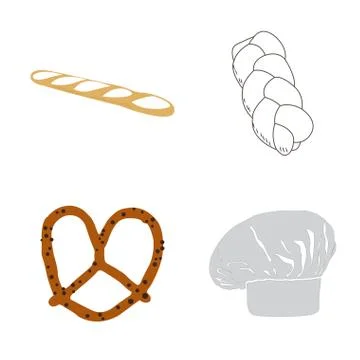 Set of bakery icons Stock Illustration