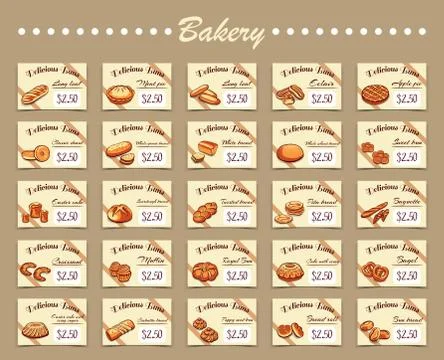 Set For Bakery Stock Illustration