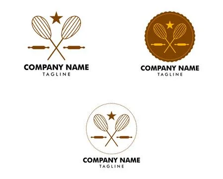 Set of Bakery Shop Logo Template Vector Design Element Stock Illustration