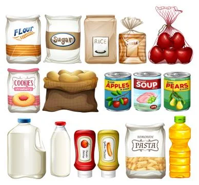 A Set of Baking Element Stock Illustration