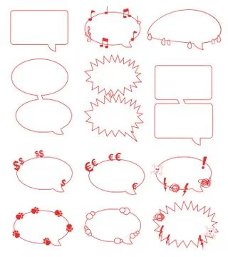 Set of balloons 2 Stock Illustration