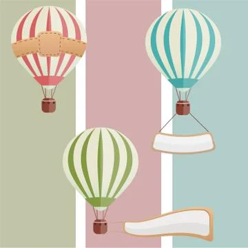 Set of balloons Stock Illustration