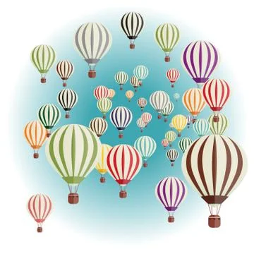 Set of balloons Stock Illustration