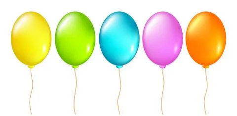 Set of balloons Stock Illustration