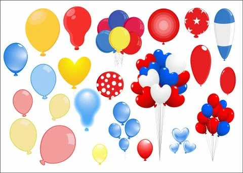 Set of balls Stock Illustration