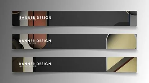 Set the banner abstract background. Rectangular, round in brick and stone col Illustrazione stock