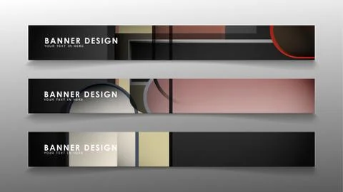 Set the banner abstract background. Rectangular, round in brick and stone col Stock Illustration