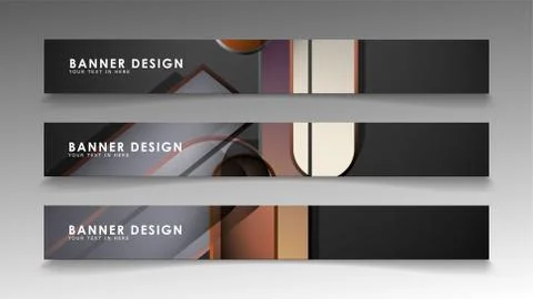 Set the banner abstract background. Rectangular, round in brick and stone col Stock Illustration