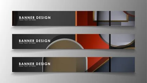 Set the banner abstract background. Rectangular, round in brick and stone col Stock Illustration