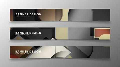 Set the banner abstract background. Rectangular, round in brick and stone col Stock Illustration