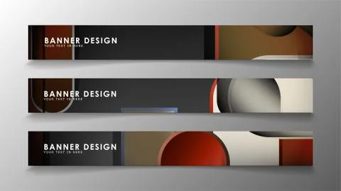 Set the banner abstract background. Rectangular, round in brick and stone col Stock Illustration