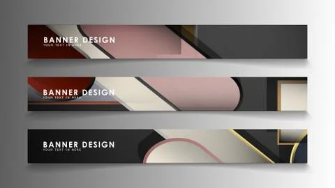 Set the banner abstract background. Rectangular, round in brick and stone col Stock Illustration