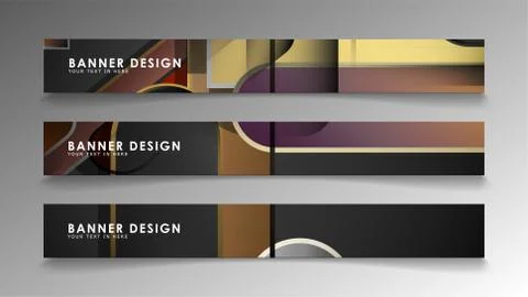 Set the banner abstract background. Rectangular, round in brick and stone col Illustrazione stock