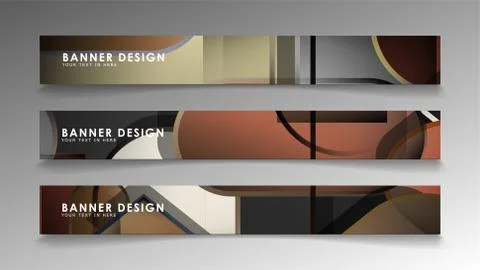 Set the banner abstract background. Rectangular, round in brick and stone col Stock Illustration