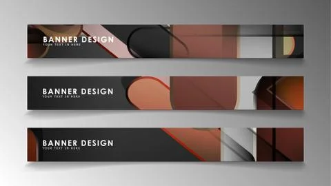 Set the banner abstract background. Rectangular, round in brick and stone col Illustrazione stock