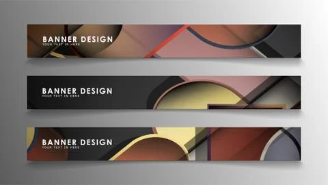 Set the banner abstract background. Rectangular, round in brick and stone col Stock Illustration
