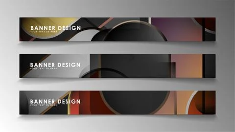 Set the banner abstract background. Rectangular, round in brick and stone col Illustrazione stock