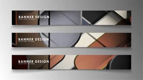 Set the banner abstract background. Rectangular, round in brick and stone col Stock Illustration
