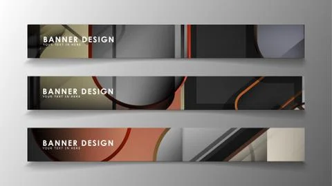 Set the banner abstract background. Rectangular, round in brick and stone col Illustrazione stock