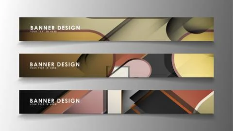 Set the banner abstract background. Rectangular, round in brick and stone col Stock Illustration