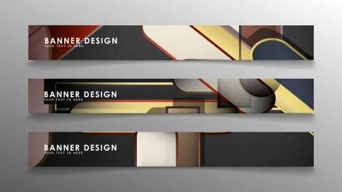 Set the banner abstract background. Rectangular, round in brick and stone col Stock Illustration