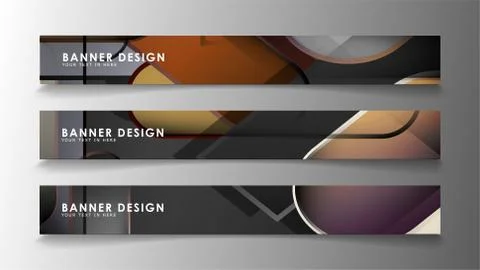 Set the banner abstract background. Rectangular, round in brick and stone col Illustrazione stock