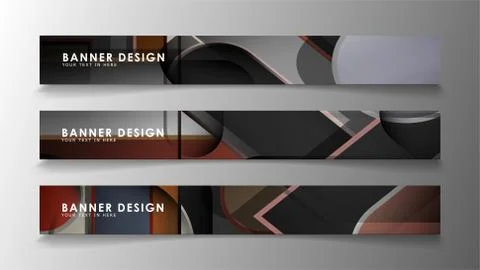 Set the banner abstract background. Rectangular, round in brick and stone col Stock Illustration