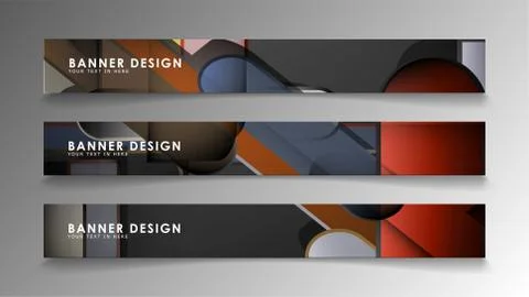 Set the banner abstract background. Rectangular, round in brick and stone col Illustrazione stock