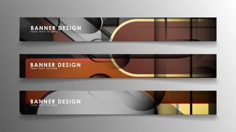 Set the banner abstract background. Rectangular, round in brick and stone col Illustrazione stock