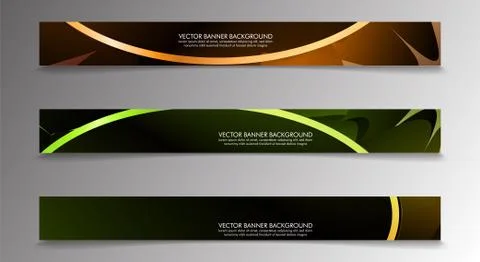 Set banner background with multicolor composition . vector design illustratio Illustrazione stock
