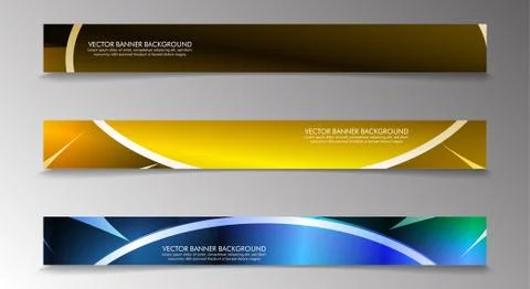 Set banner background with multicolor composition . vector design illustratio Illustrazione stock