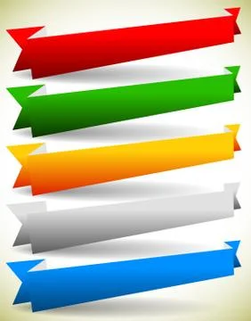 Set of banner backgrounds with blank space for your message. Editable vector Stock Illustration