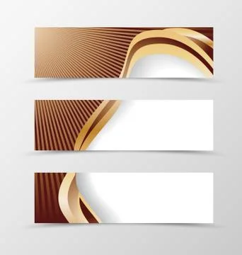 Set of banner design. Stock Illustration