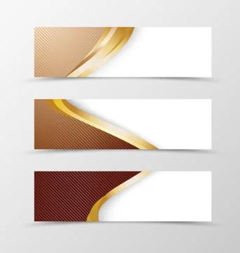 Set of banner design. Stock Illustration