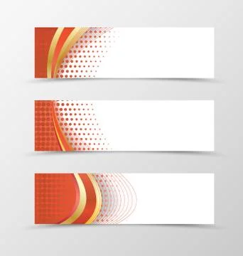 Set of banner design Stock Illustration
