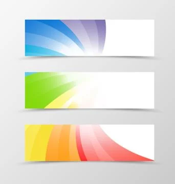 Set of banner design Illustrazione stock