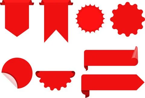 Set of banner elements Stock Illustration