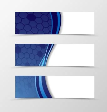 Set of banner grid design Stock Illustration