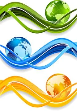 Set of banner Stock Illustration