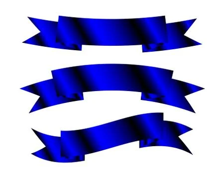Set of  banner ribbons Stock Illustration