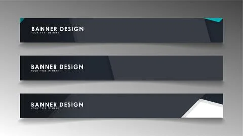 Set of banner templates with abstract background. Modern vector banners with  Ilustración de archivo