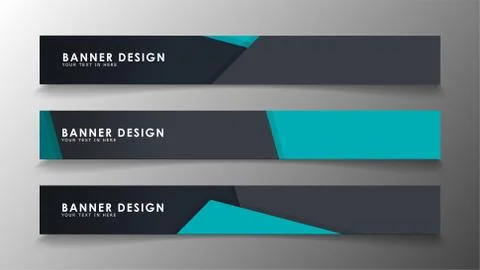 Set of banner templates with abstract background. Modern vector banners with  Ilustración de archivo