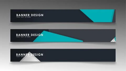 Set of banner templates with abstract background. Modern vector banners with  Ilustración de archivo