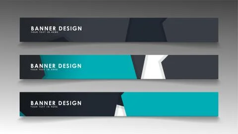 Set of banner templates with abstract background. Modern vector banners with  Ilustración de archivo