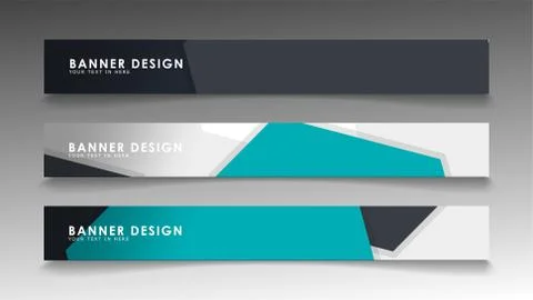 Set of banner templates with abstract background. Modern vector banners with  Ilustración de archivo