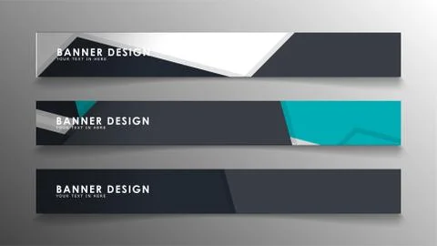 Set of banner templates with abstract background. Modern vector banners with  Ilustración de archivo